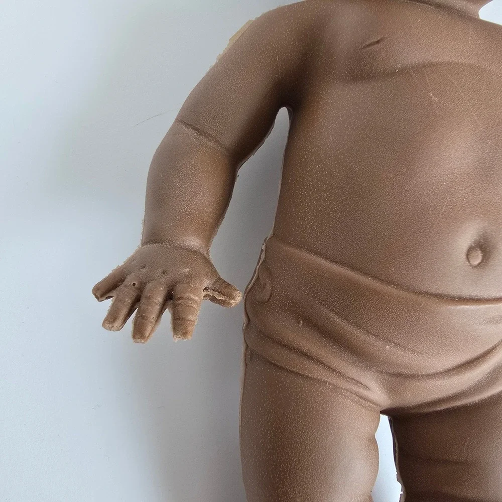 Sun Rubber Co Tod-L-Dee Baby Doll Vintage Brown 10in 1950s Kitsch Toy 49A